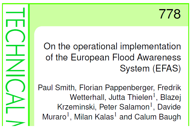 EFAS technical memo