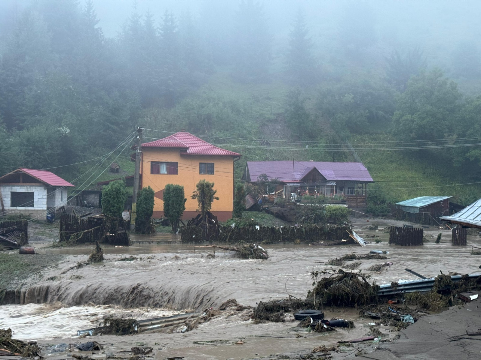 Floods caused severe damage in Suceava and Neamt counties in Romania in late July 2025. Credit: Inspectoratul General pentru Situatii de Urgenta (IGSU), Romania