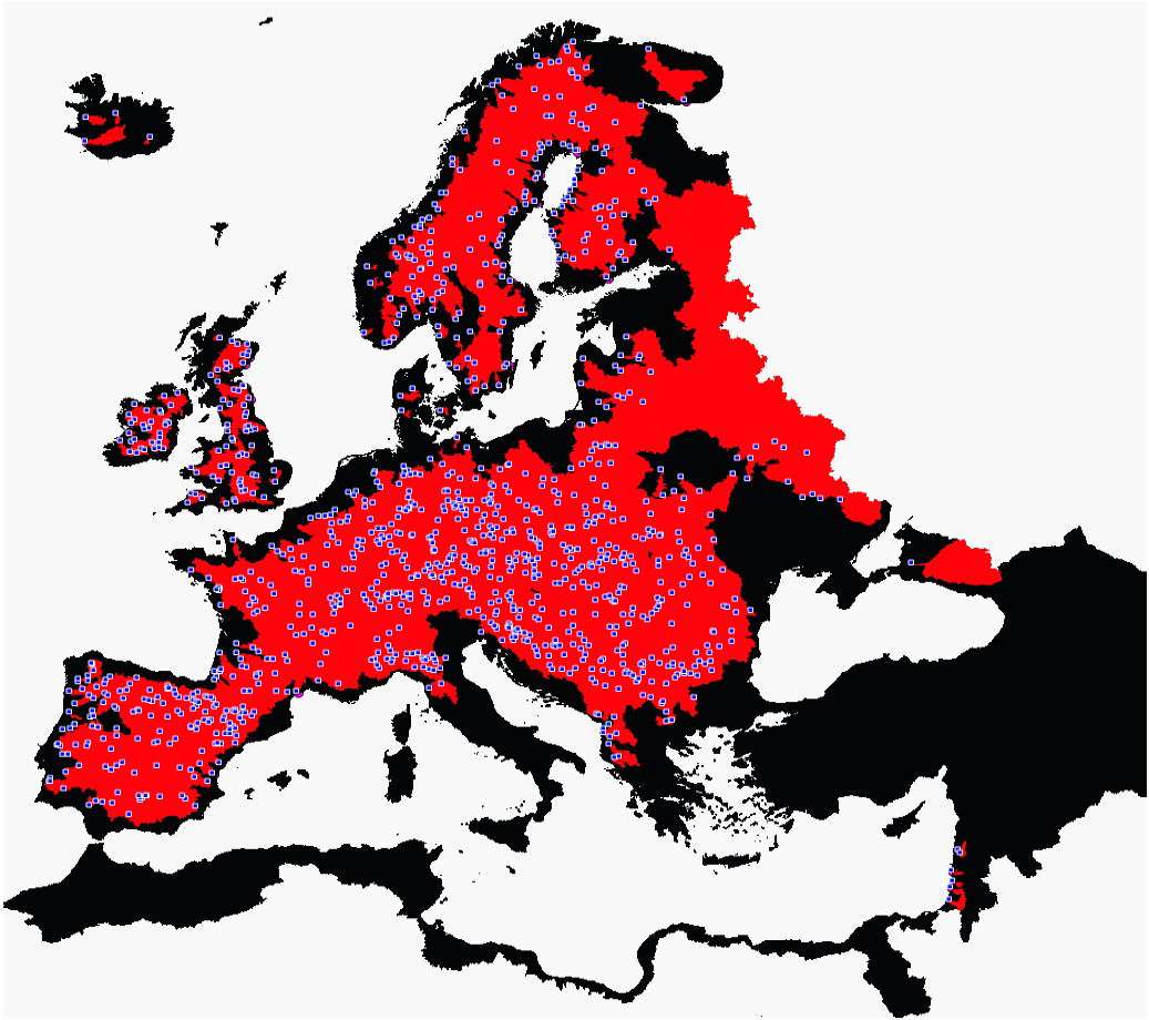 EFAS v4.0 Calibration Area and Points