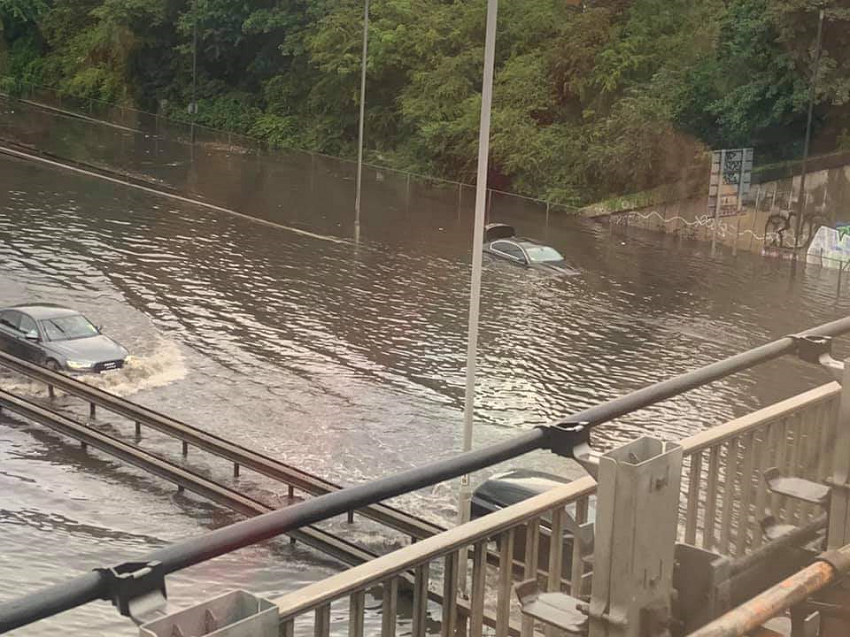 Floods in London 25 July 2021