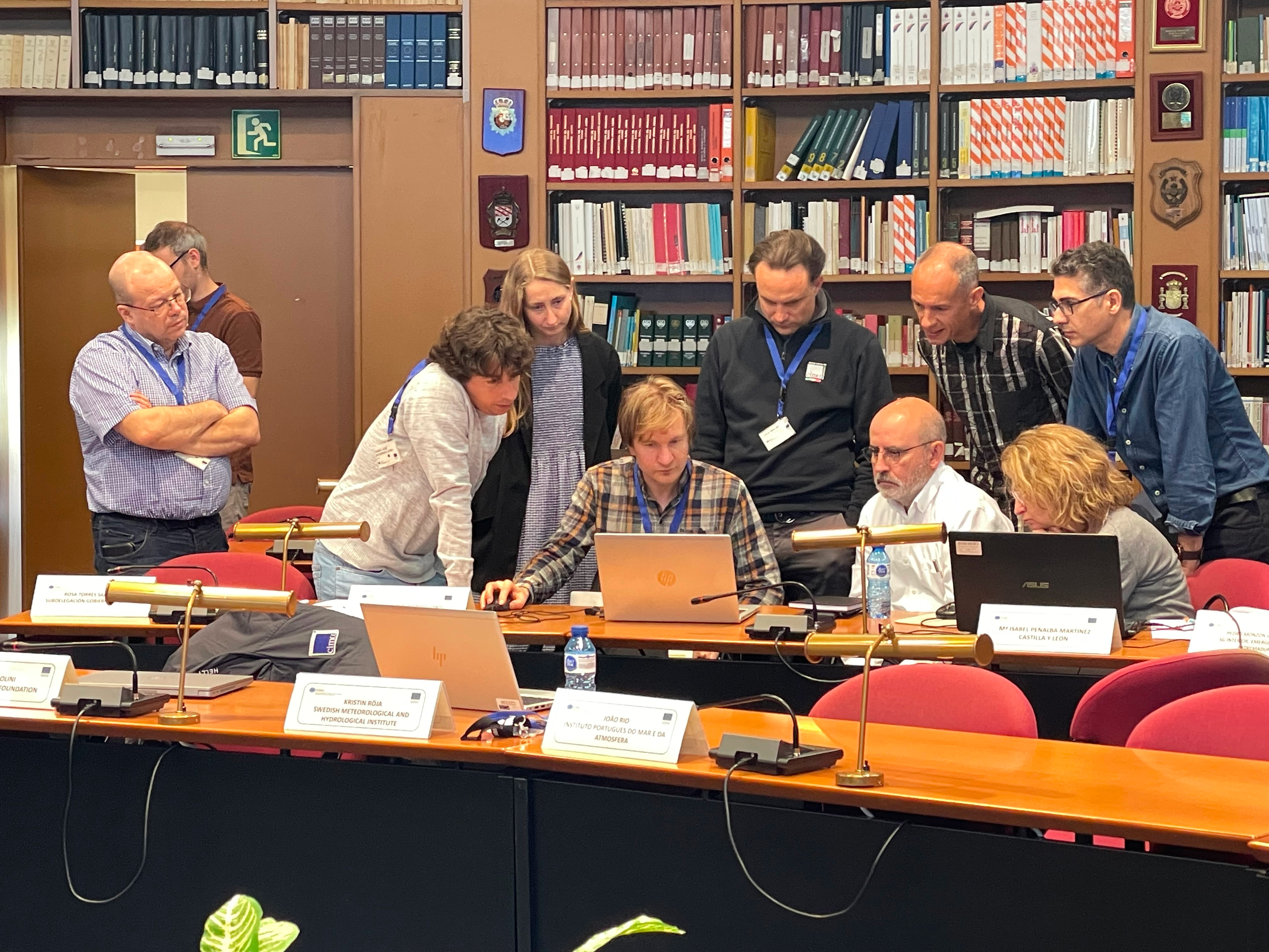 Figure 3: The focus of day two was to analyse the case study of Storm Nelson using the EDERA products to forecast the cross-border event.