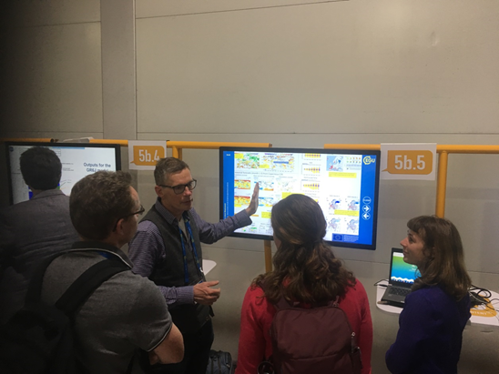 Bart van den Hurk (previously at KNMI, and currently at Deltares) presenting the Imprex risk outlook tool for extreme hydro-climatic events.