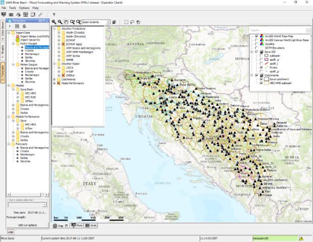 Flood Forecasting and Warning System in the Sava River Basin