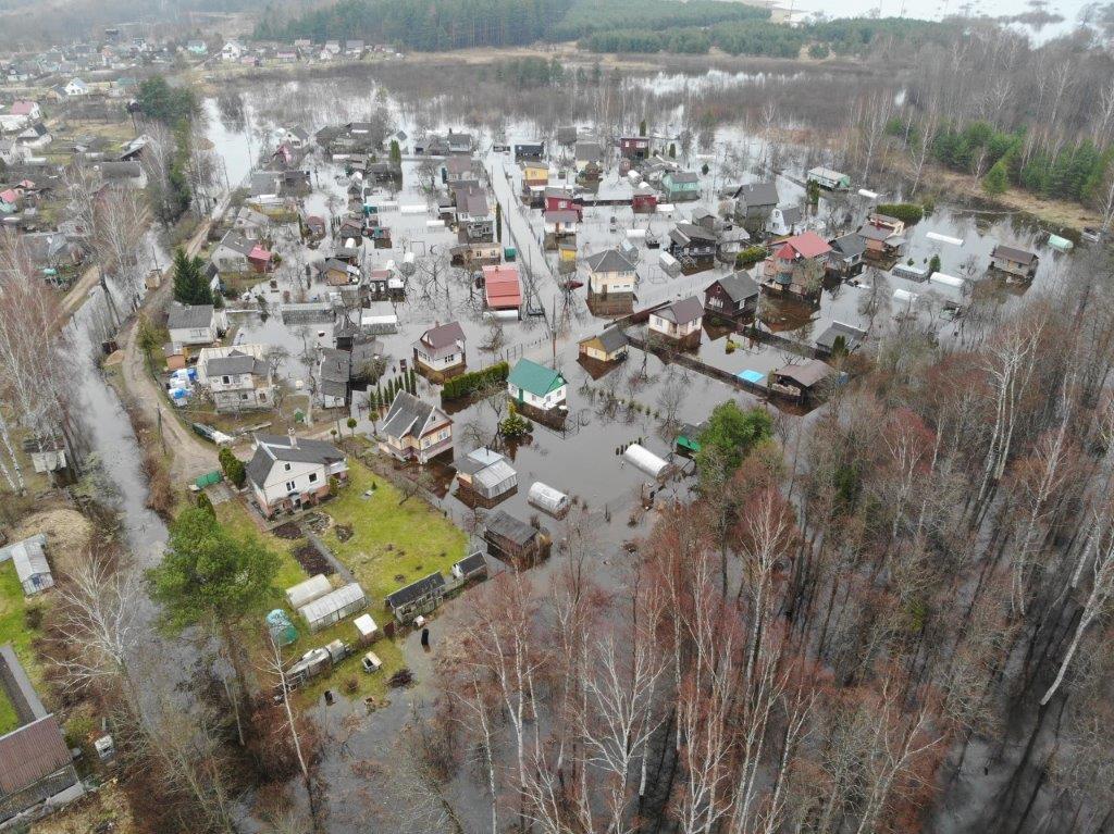 Floods in Augšdaugava Municipality, Latvia, 31 March 2023. Credit: Latvia State Fire and Rescue Service (VUGD)