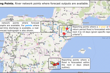 EFAS reporting point layer