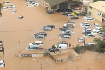 Floods in Hérault, France October 2019. Credit: Pompiers 34 Hérault