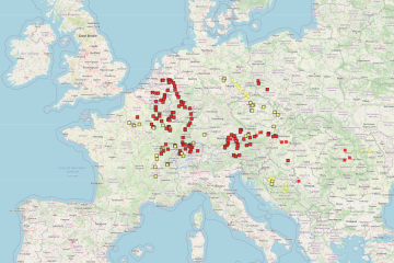 The reporting point layer, which will include 75 new fixed reporting points (3162 in total).