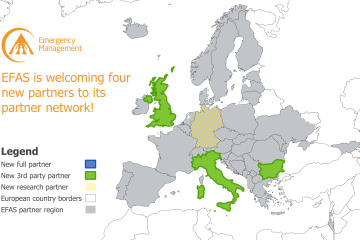 EFAS partner network including new partners
