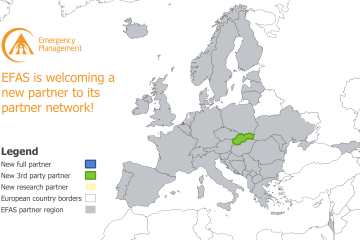 EFAS partner network including new 3rd party partner