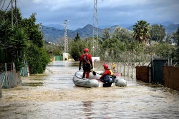 Floods in Campanillas, Malaga, Spain after heavy rain from Storm Laurence in March 2025.  Credit: Ayuntamiento de Málaga